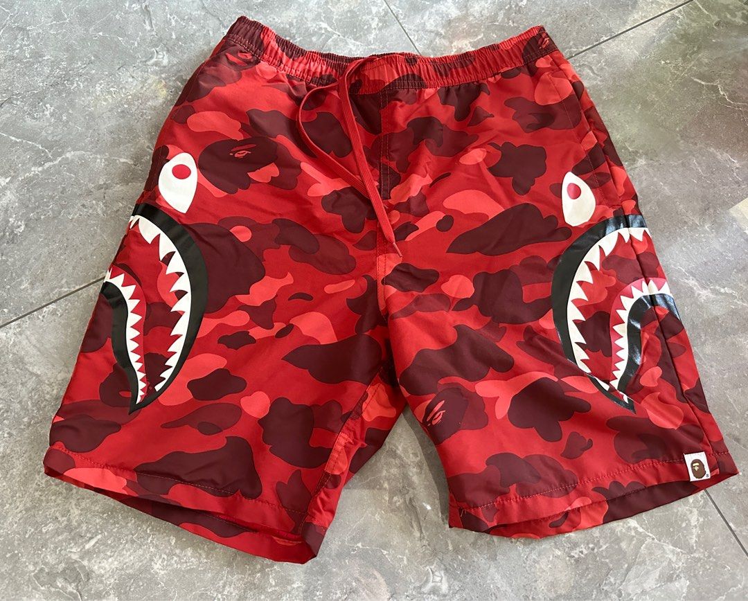 bape color camo beach shorts XL 赤