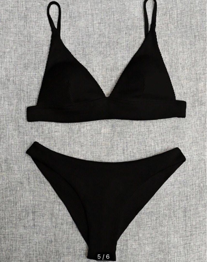 Bikini Set (Category: Bikinis & Swimsuits) located in Singapore. Submitted by righthandseller (Listing ID 1237669376, Image 1). Description: Choose Black or brown set when ordering. Price is per set .