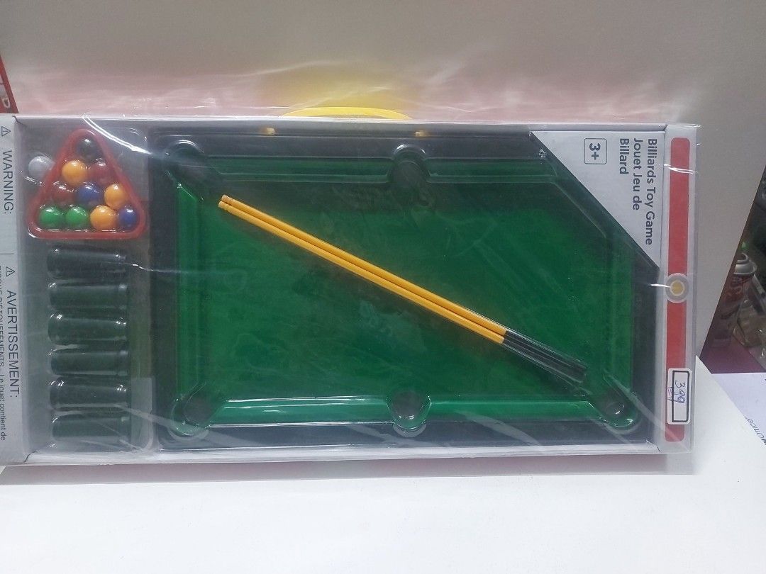 Billiards Toy Game (Category: Kids Toys) located in Pasay City. Submitted by redgiftshop (Listing ID 1237577301, Image 2). Description: choking hazard age 3+ material: PS real top product to experience the real billiards.
