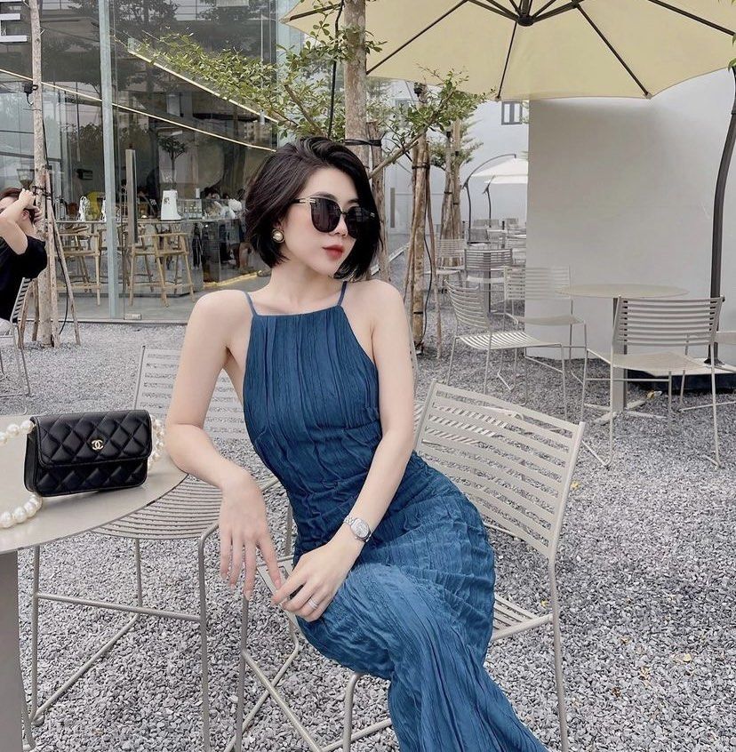 Blue tight fitted dress hotsell