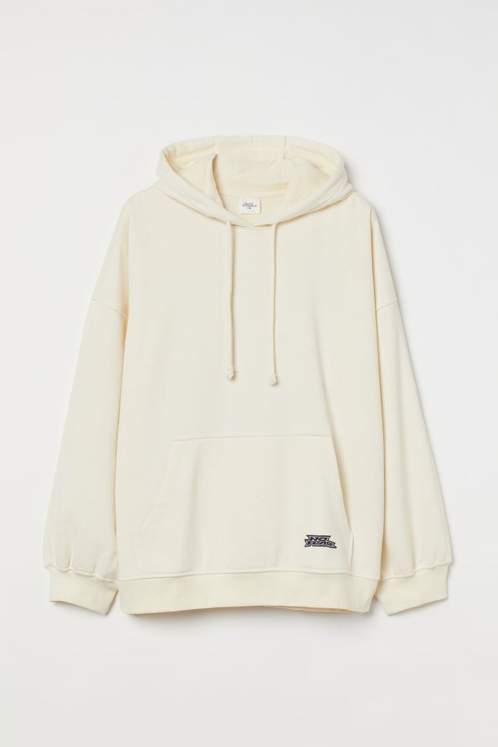 White hoodie h&m sale