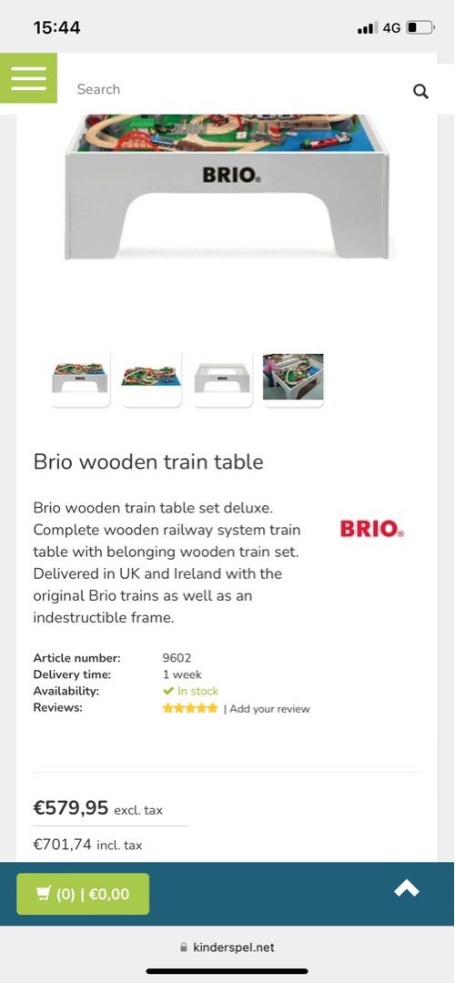 Brio wooden train table, Babies & Kids, Baby Nursery & Kids Furniture ...