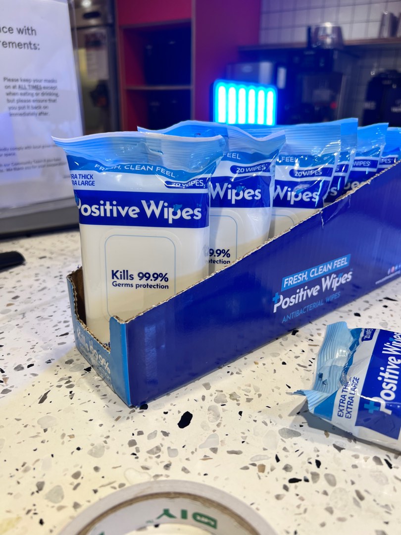 BULK DISCOUNT WET WIPES Positive Wipes Antibacterial Wet Wipes