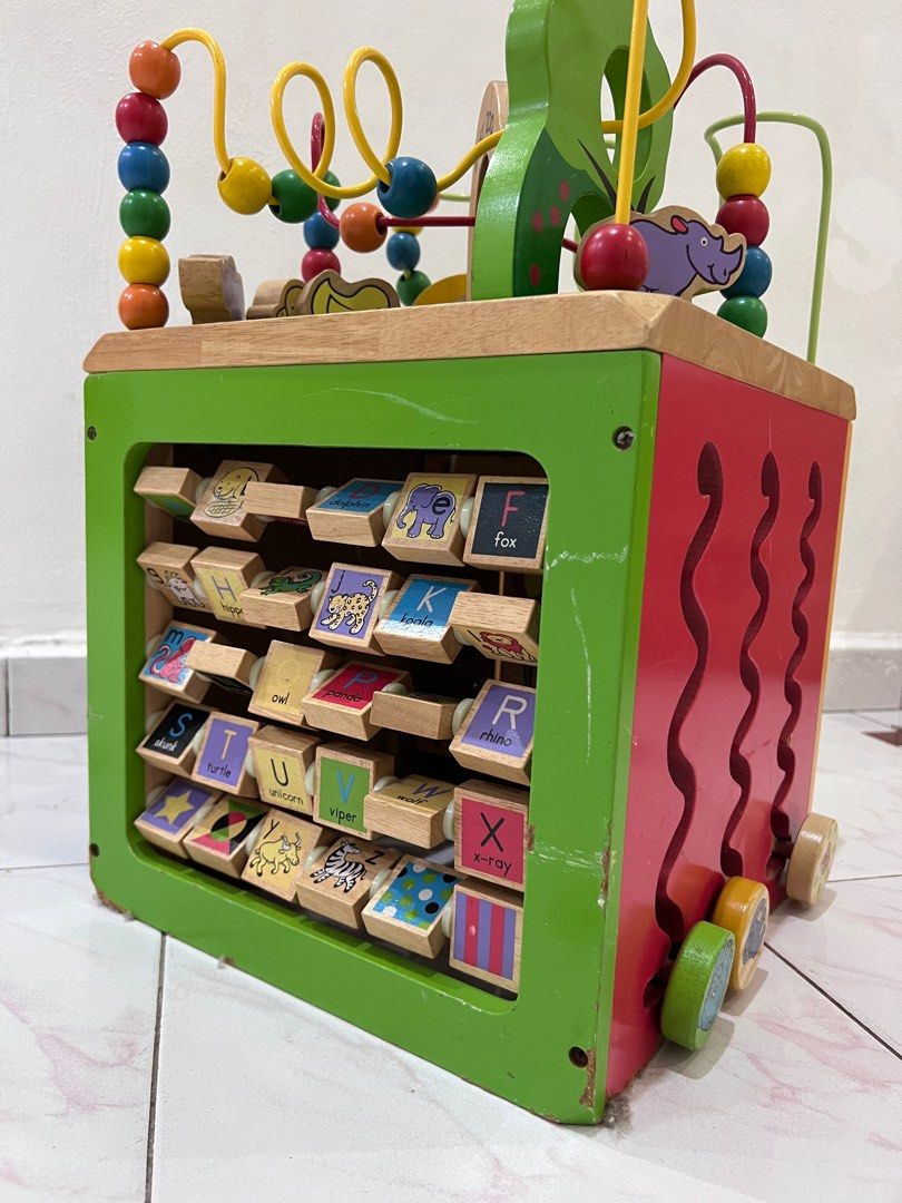 Busy zoo activity cube hot sale
