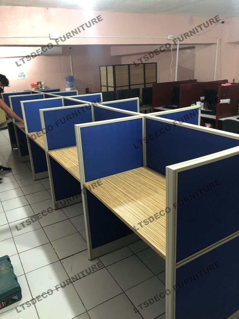 Call center Modular table Offiec Partition -- Bpo Cubicle Office tables ...