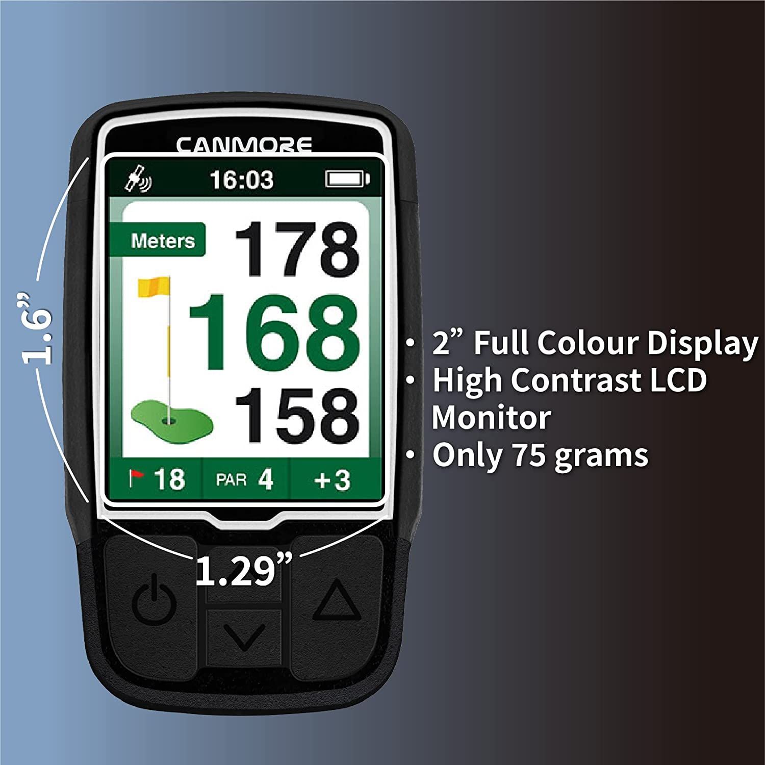 CANMORE HG200 Golf GPS Water Resistant Full Color 2Inch Display with