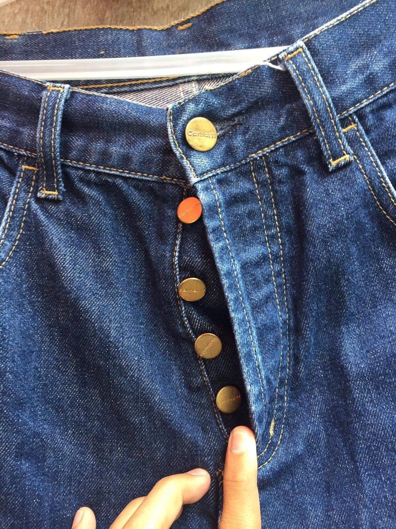 Carhartt button fly jeans discount