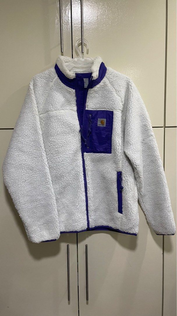 Carhartt WIP Prentis Liner Sherpa Fleece Jacket Men s Fashion Coats Jackets and Outerwear on Carousell