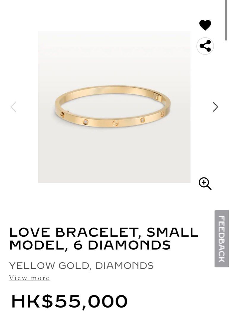 Cartier love bracelet 6 diamonds price on sale