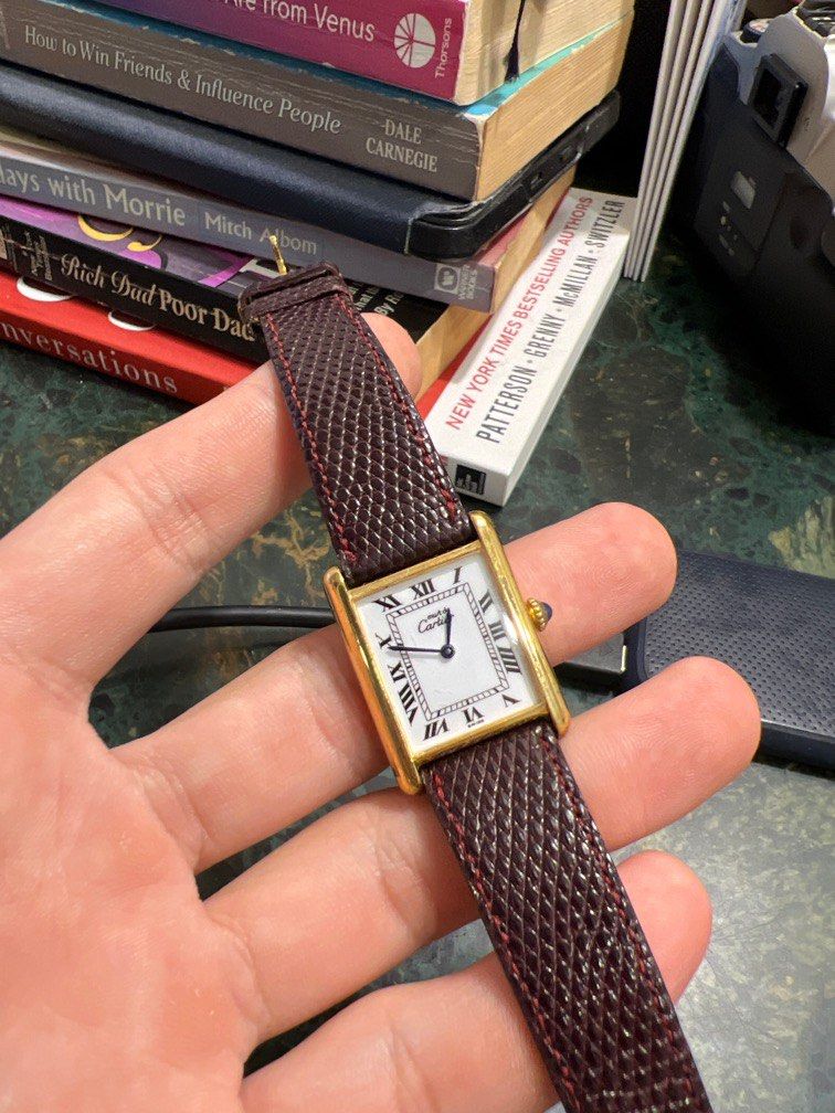 Vintage Cartier Tank Must Vermeil Men s Size