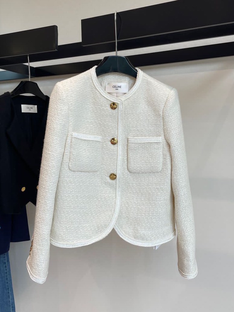 Celine tweed jacket, Women's Fashion, Coats, Jackets and Outerwear on ...