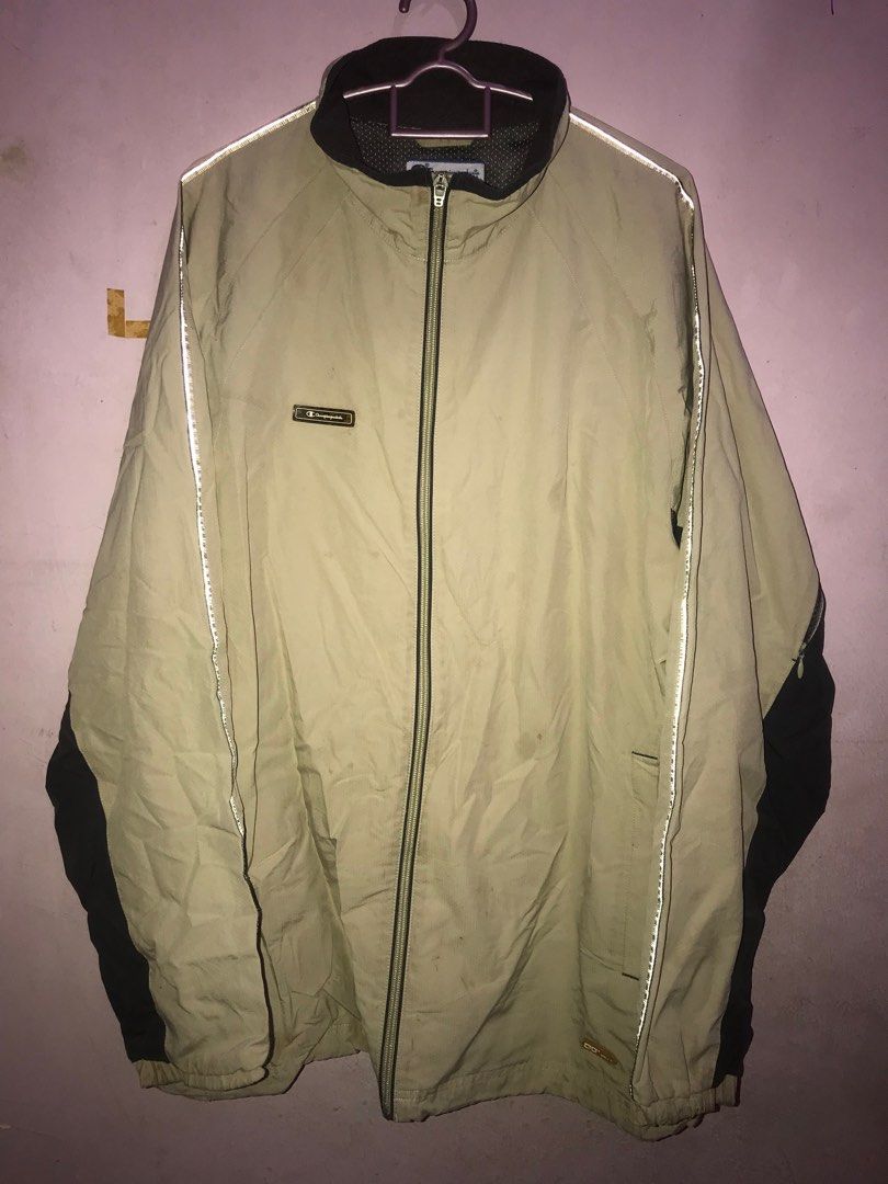 Champion Rain Wind Jacket Reflective Zip Up