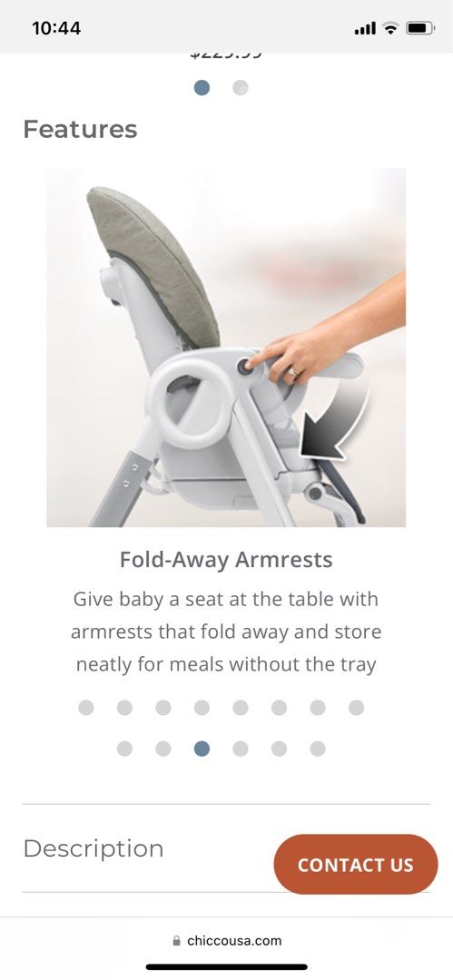 Chicco progress sales relax highchair silhouette
