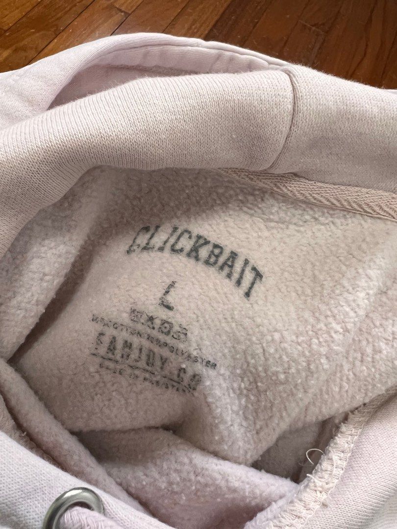 Clickbait David Dobrik Pink Hoodie L merch Men s Fashion Coats Jackets and Outerwear on Carousell