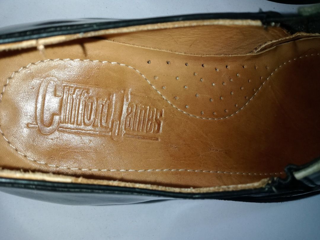 CLIFFORD JAMES REAL LEATHER SLIP ON UK7, Men's Fashion, Footwear, Dress