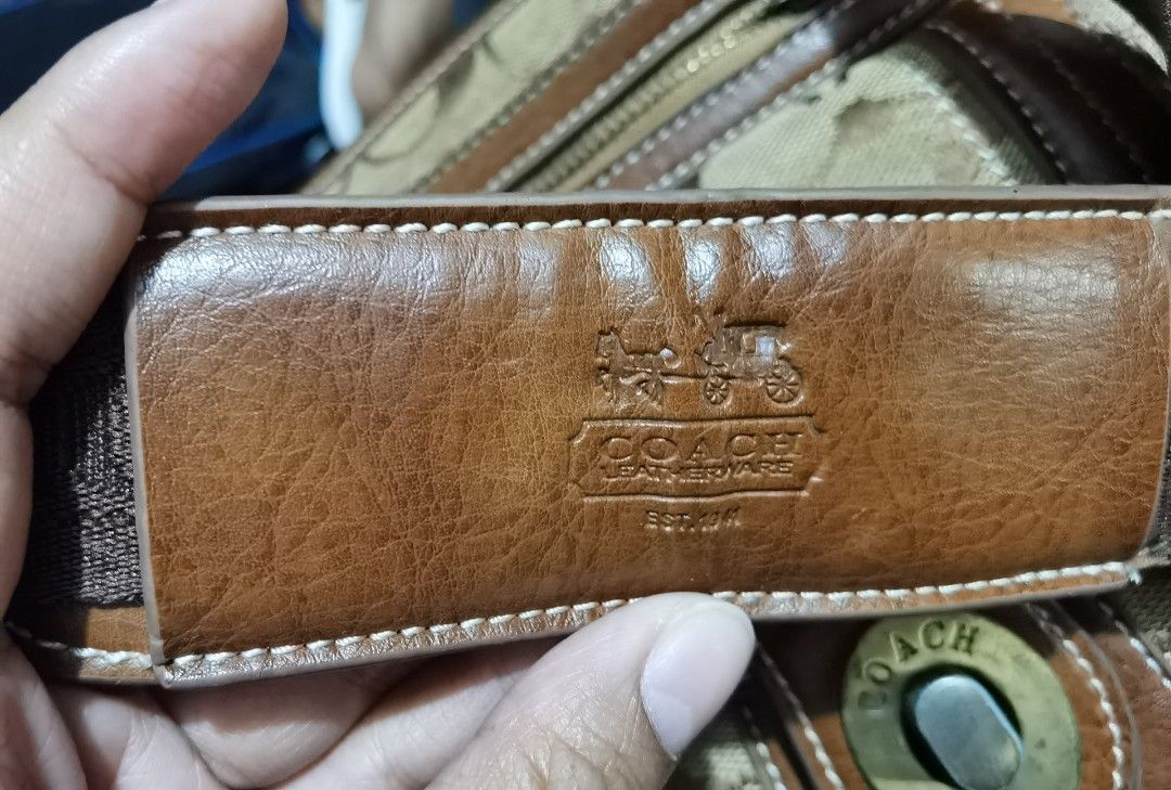Coach body bag and mini bag take both (Category: Luxury Bags & Wallets) located in Manila. Submitted by icedlava (Listing ID 1237566494, Image 3). Description: Coach bags given to me from 5 years ago. Not sure if these are dupes or original. Quality and workmanship of the crossbody bag is really good, and only problem with it is clasp at one end of the strap is broken. The other bag has never been used, as i have always neded bigger bag. Rfs : de