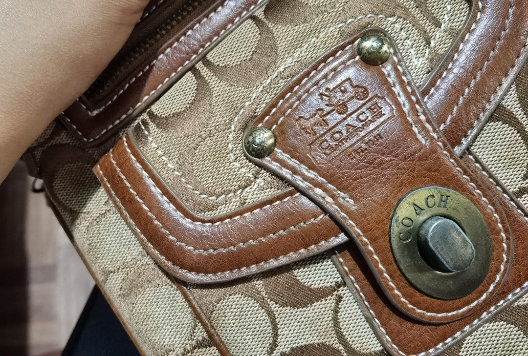 Coach body bag and mini bag take both (Category: Luxury Bags & Wallets) located in Manila. Submitted by icedlava (Listing ID 1237566494, Image 2). Description: Coach bags given to me from 5 years ago. Not sure if these are dupes or original. Quality and workmanship of the crossbody bag is really good, and only problem with it is clasp at one end of the strap is broken. The other bag has never been used, as i have always neded bigger bag. Rfs : de