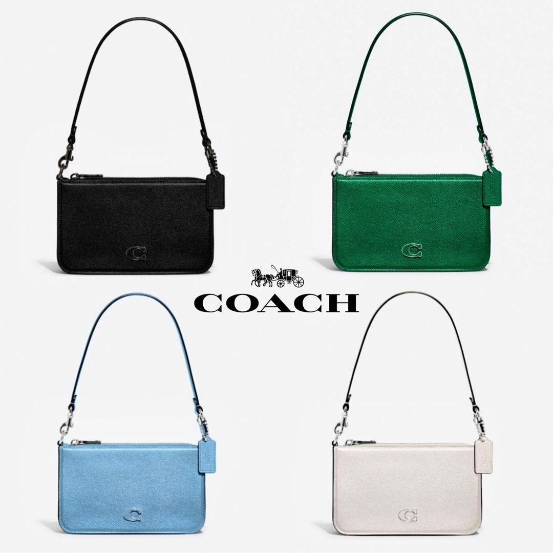 Coach Pouch Bag With Signature Canvas Detail (Women Shoulder Bag