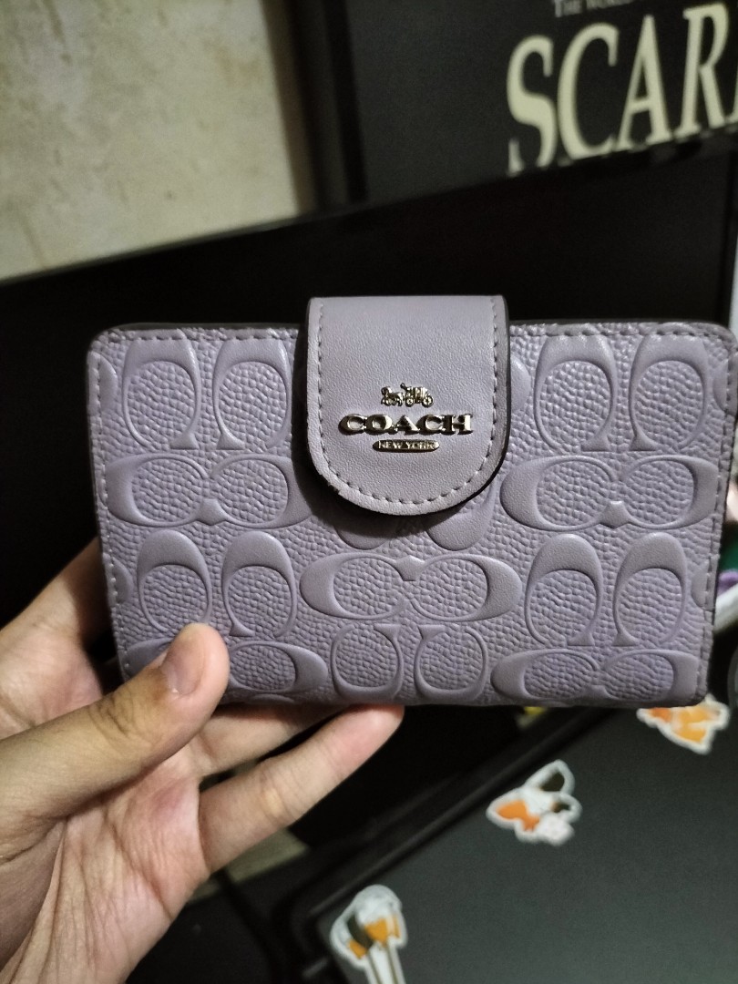 Coach Purple Wallet on Carousell