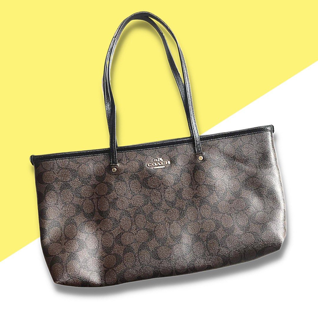 Coach east west tote store