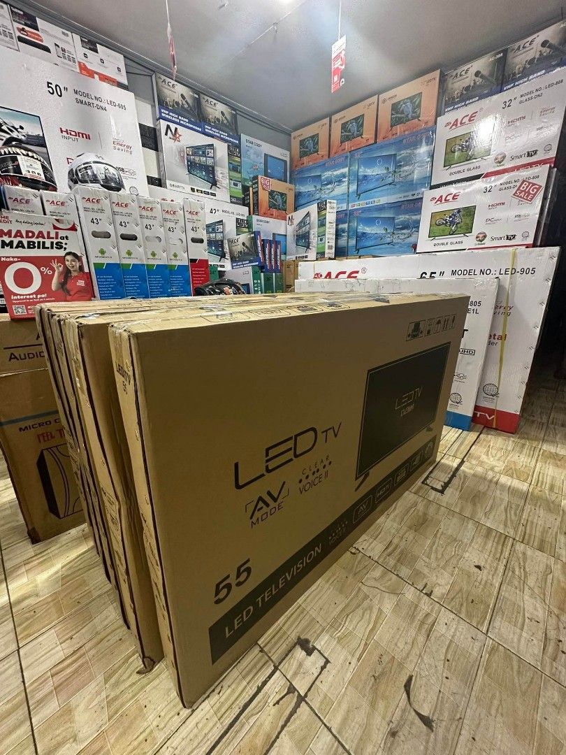 COBY 55" SMART TV (Category: TV) located in Quezon City. Submitted by st_jericho (Listing ID 1237616161, Image 2). Description: COBY 55" SMART TV 🏷️ 14,000 ➡️ Smart 4K HDTV ➡️ Wifi ➡️ Screen Mirroring ➡️ YouTube ➡️ Netflix ➡️ Ethernet ➡️ USB ➡️ HDMI ✅ FREE REMOTE BATTERIES ✅ FREE STAND ✅ FREE WALLBRACKET Warranty: 7 Days Replacement 1 Year Service Warranty Cash On Delivery With Official Receipt.