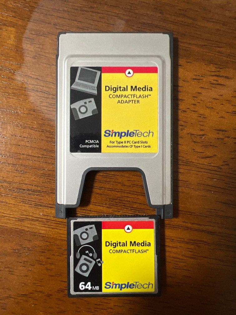 Compact flash memory PCMCIA Card adapter, Computers & Tech, Parts