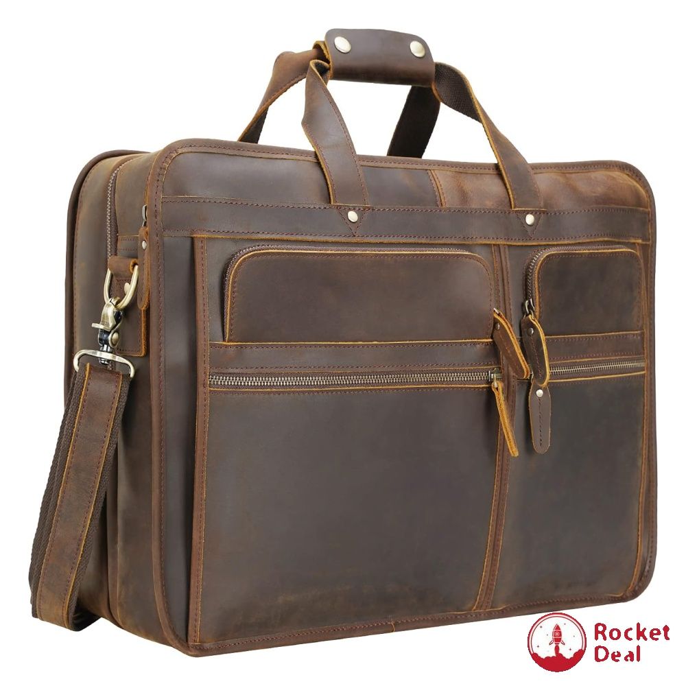 Real leather outlet business bags