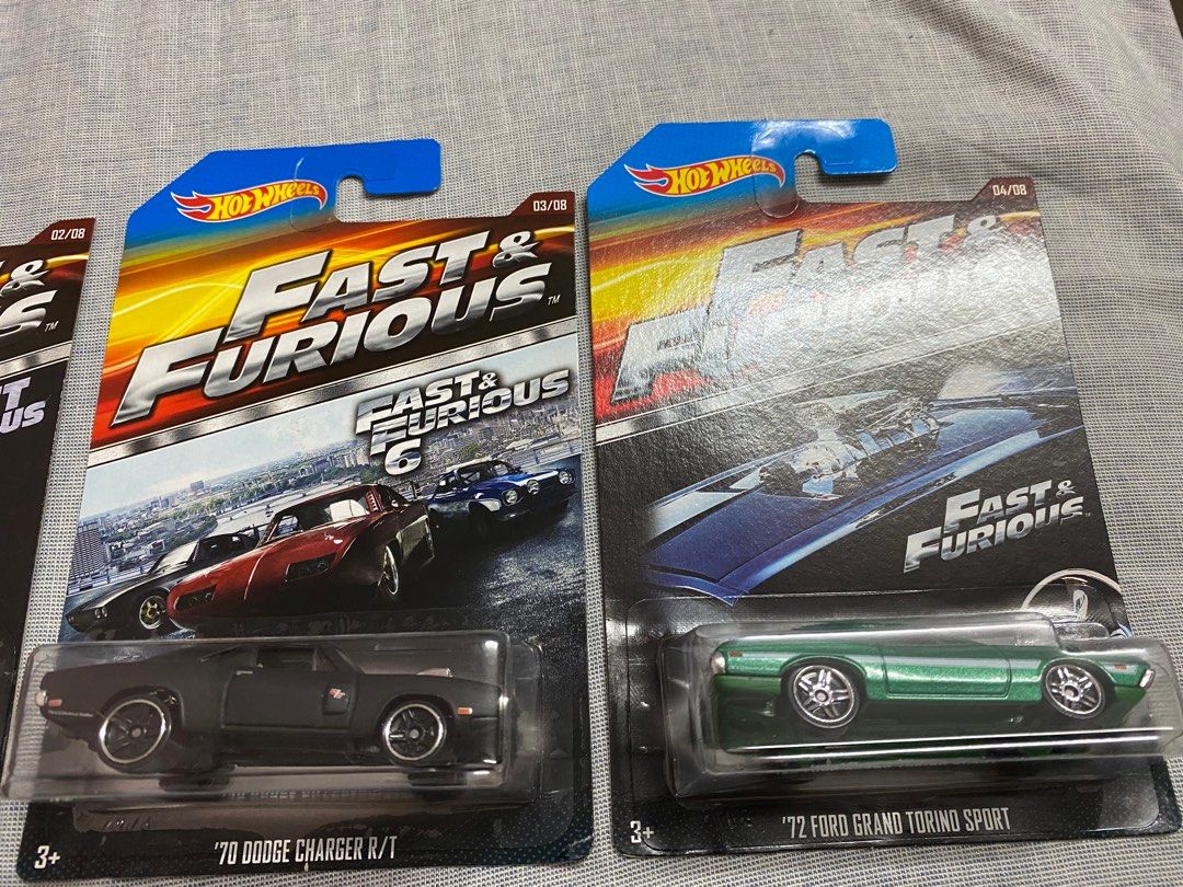  Hot Wheels Fast & Furious Collection of 1:64 Scale