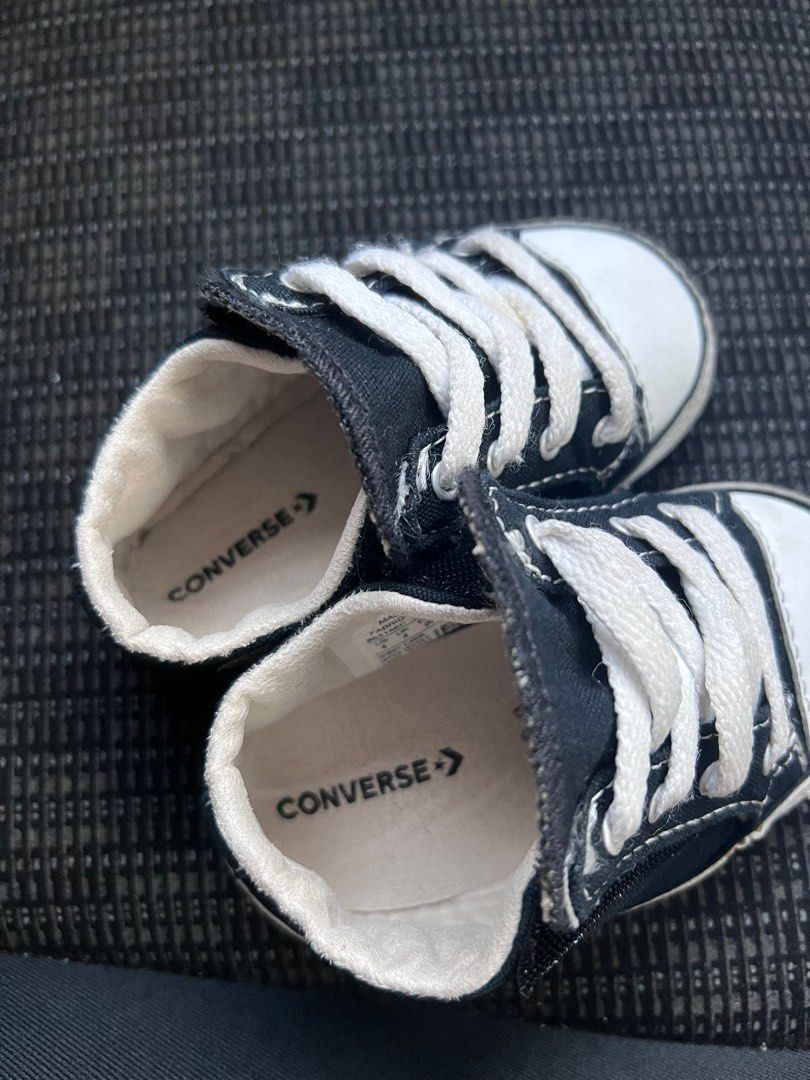 Black crib converse on sale