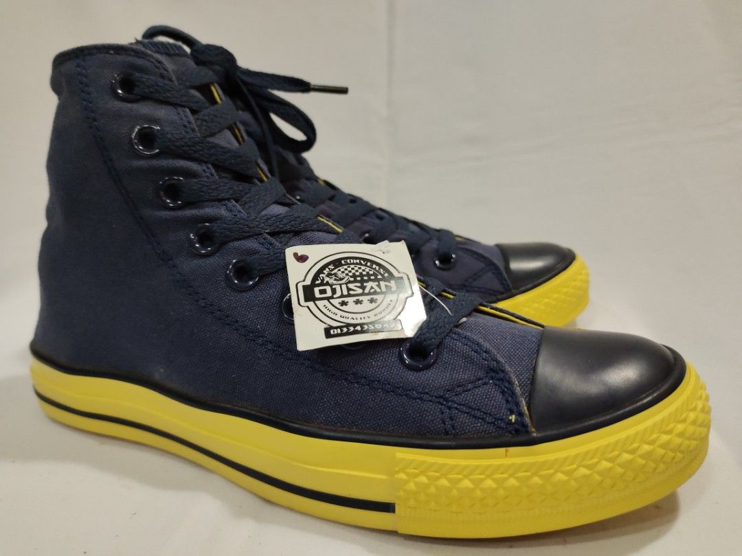 Blue and yellow chuck taylors outlet