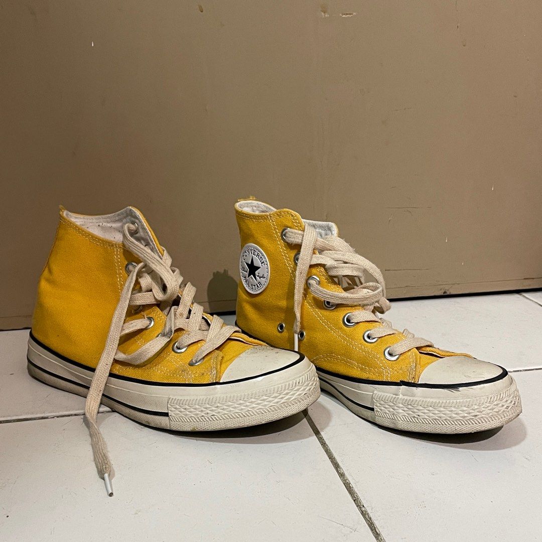 CONVERSE CT70 MUSTARD HIGH CUT, Women's Fashion, Footwear, Sneakers on Carousell