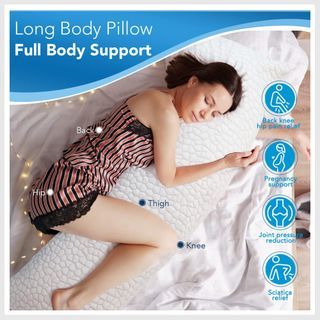 Comforever Leg Pillow for Sleeping Hip Pain,Memory Foam Knee Pillow for  Side,Back,Stomach Sleepers, Knee Support Cushion,Orthopedic