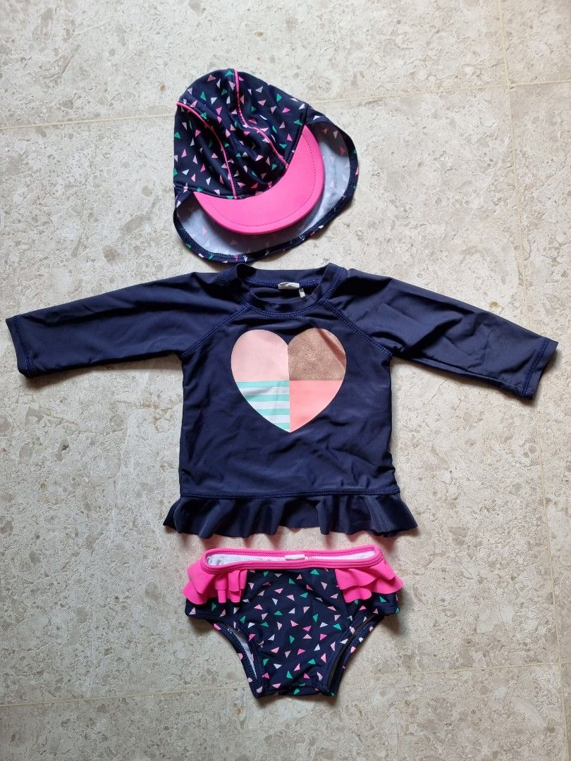Newborn girl swimming costume store