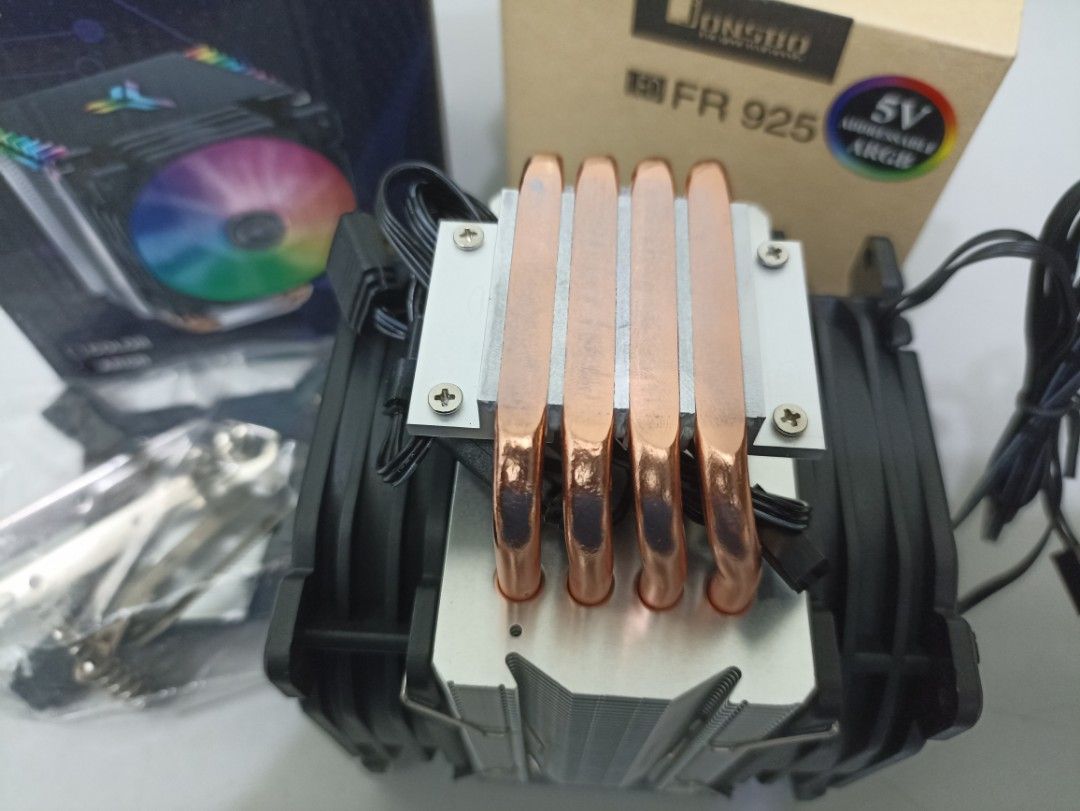 Cpu cooler jonsbo cr1400 argb double fan, Computers & Tech, Parts
