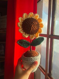 Crochet Potted Sunflower