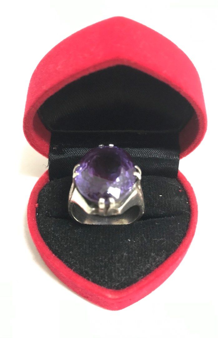 Dark purple shop stone ring