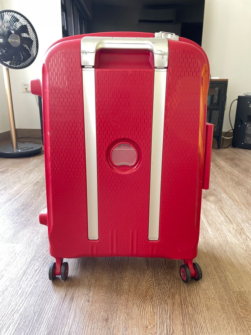 Delsey Belfort Plus Cabin Luggage 4wheel 55 cm, Red, Hobbies & Toys