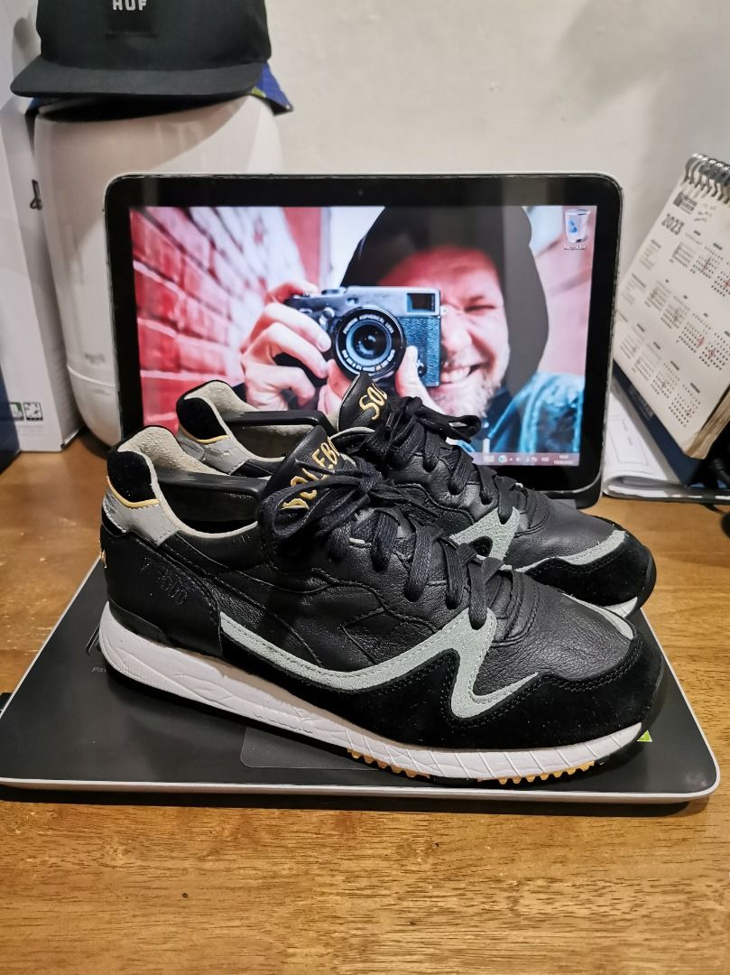 Diadora V7000 X Solebox Azzurro Diadora V7000 Solebox ORIGINAL