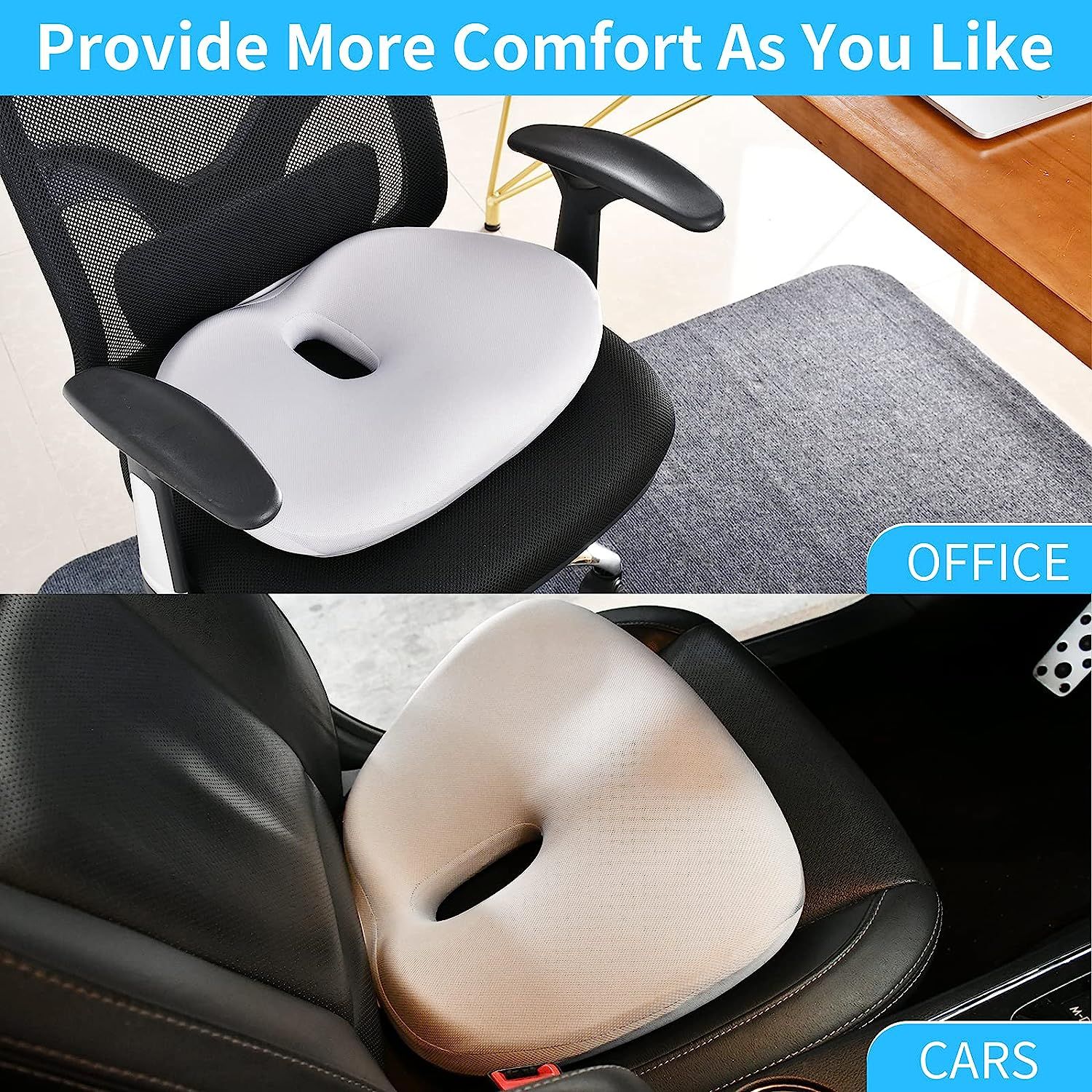 TushGuard Seat Cushion, Office Chair Cushions, Car Seat Cushion