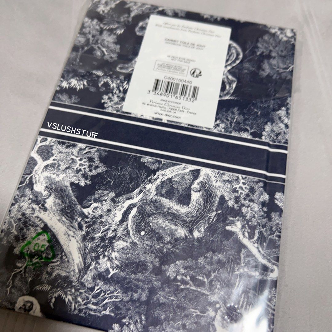 Christian Dior Blue Toile de Jouy Notebook - Brand New