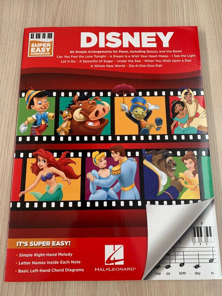 Disney Piano Music book, Hobbies & Toys, Music & Media, Music Scores on