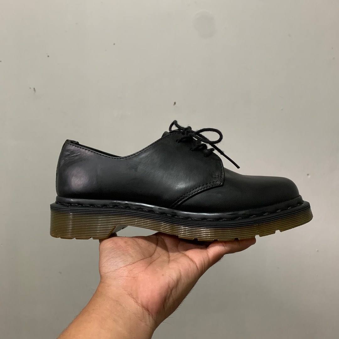 Dr Martens 1461 Black Stitching Original Fesyen Pria Sepatu