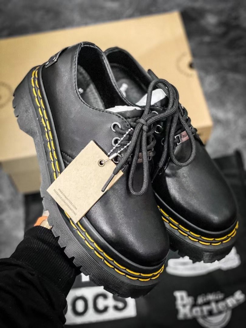 Dr.martens 1461 BEX 雙線銘牌厚底馬丁鞋3.5cm高, 女裝, 鞋, 靴- Carousell