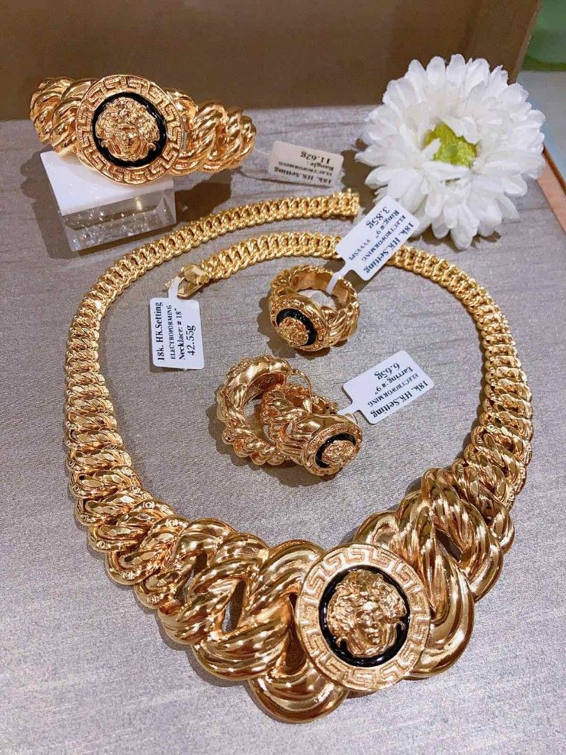 Versace jewelry hotsell set