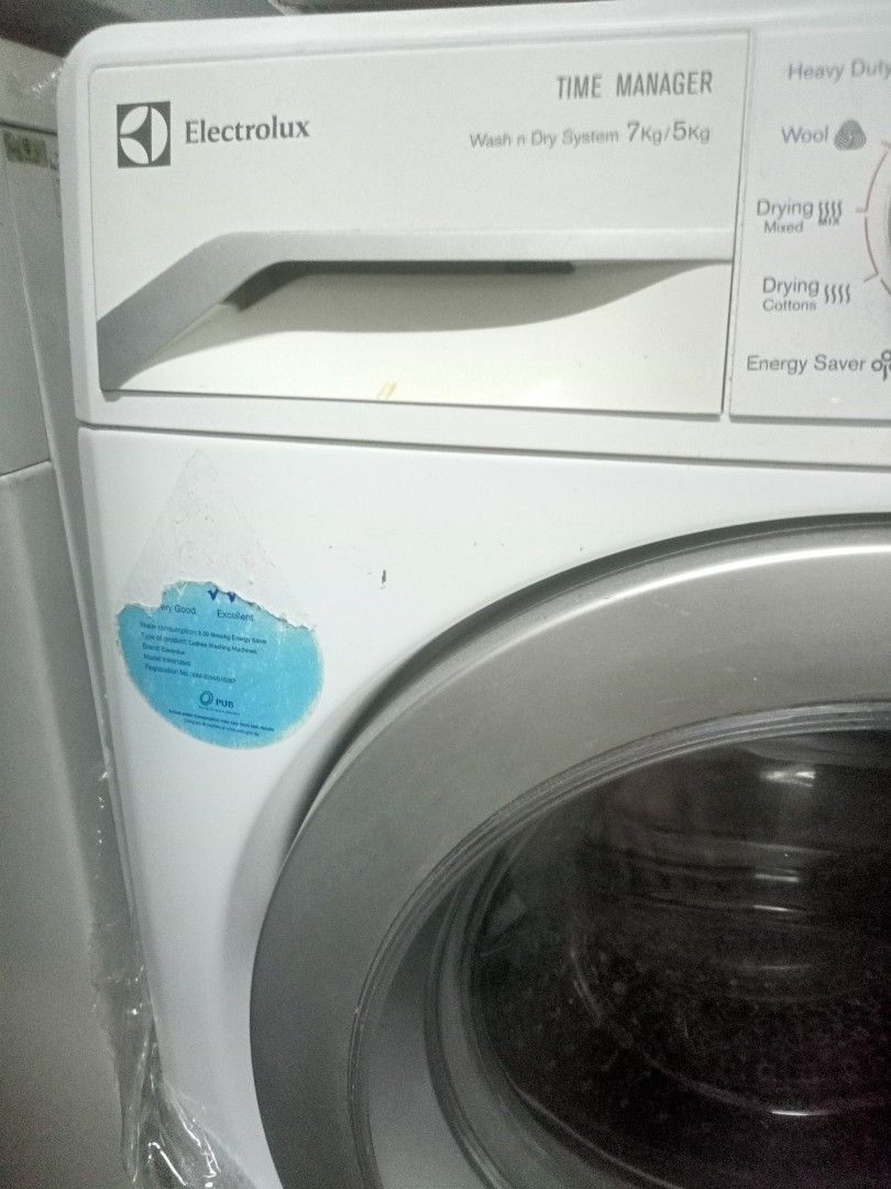 Electrolux 7/5 kg front load, TV & Home Appliances, Washing Machines