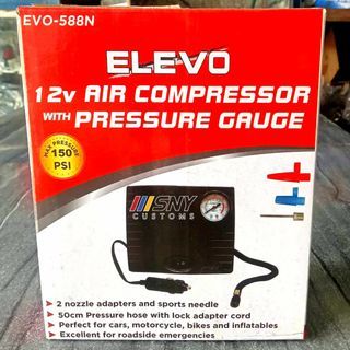 Elevo Air Compressor with Pressure Gauge 150 psi