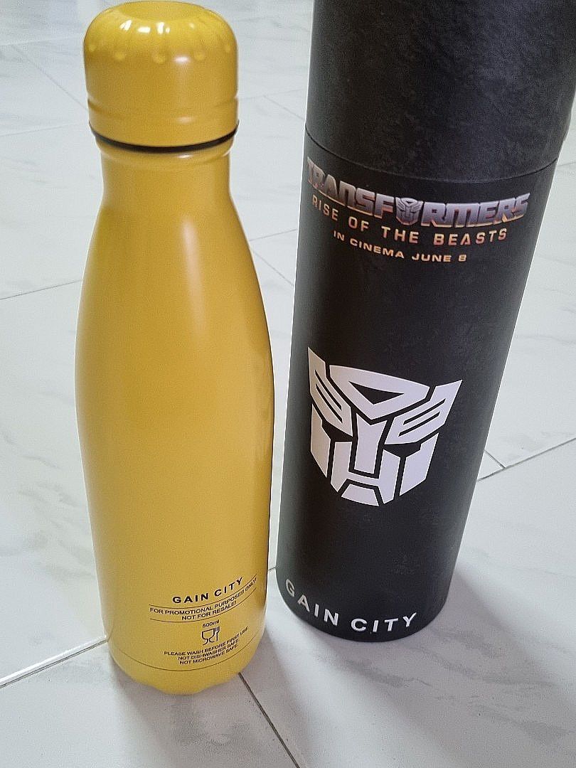 Exclusive Transformers Bumblebee 500ml Water Bottle / Thermal Flask