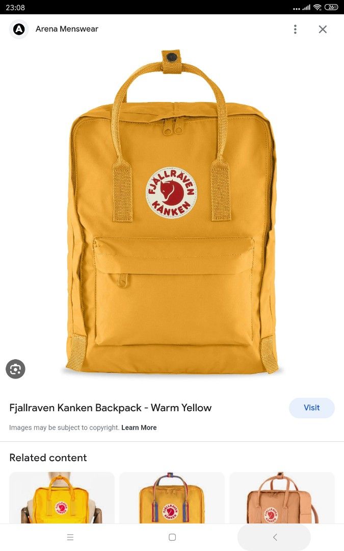 fjallraven kanken mini backpack, Women's Fashion, Bags & Wallets ...