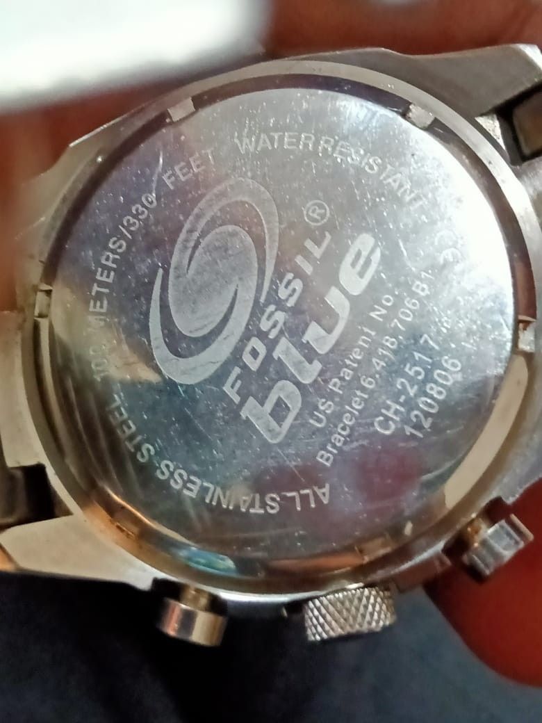 FOSSIL BLUE ORIGINAL CHRONOGRAPH SERI CH 2517 120806 Barang Mewah