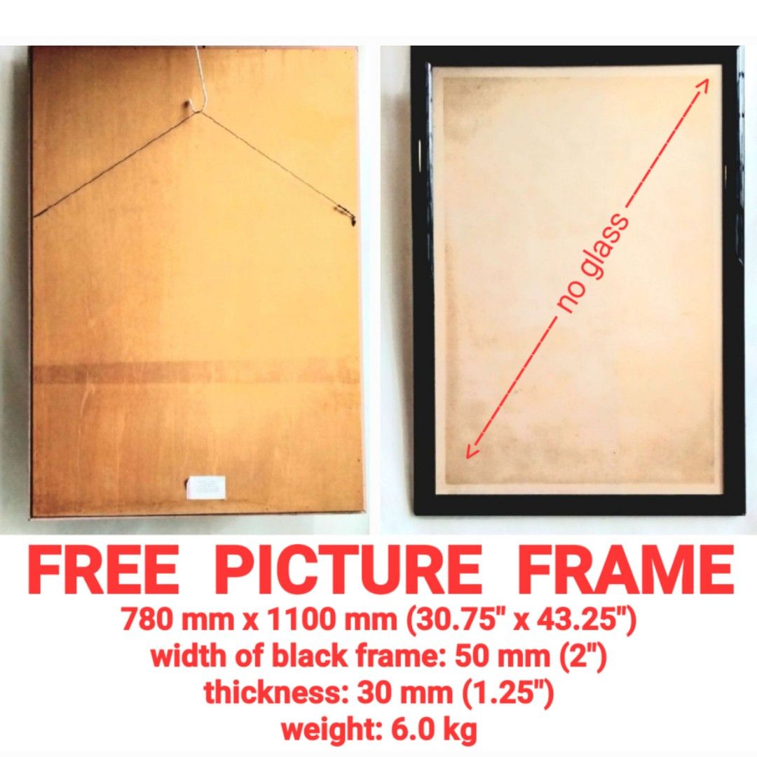 FREE PICTURE FRAME (no glass) *, Furniture & Home Living, Home Decor